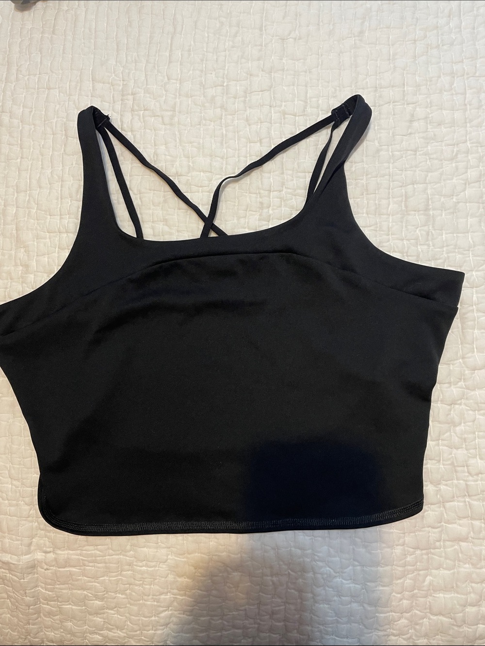 Gymshark Elevate Black Cropped Top